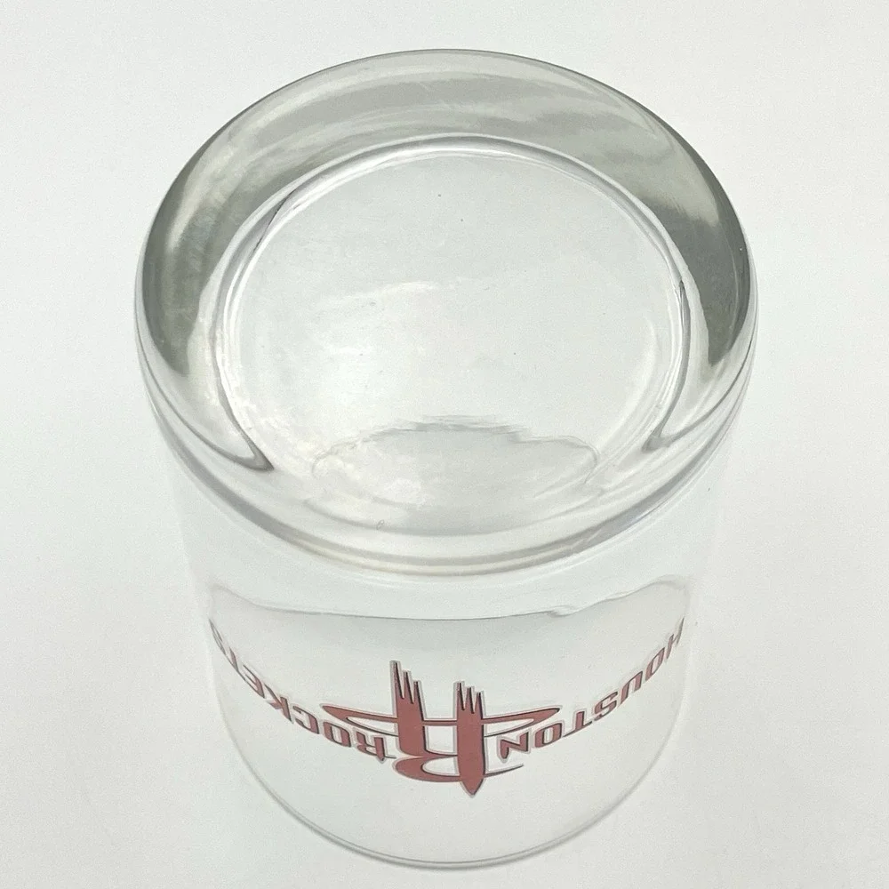 Houston Rockets NBA Rocks‎ Glass Lowball Whiskey Glass Barware 4.25